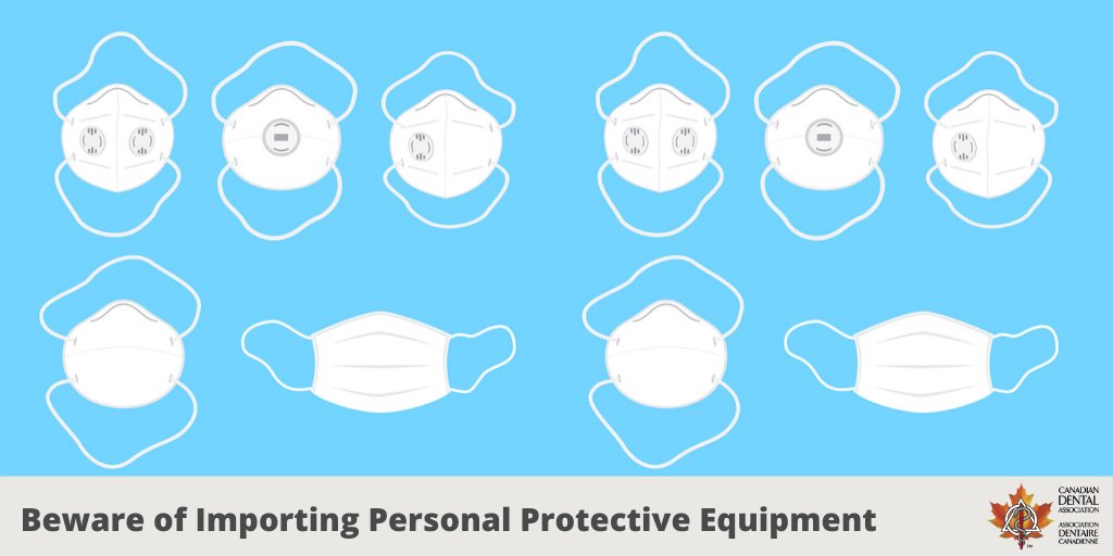 Buying PPE supplies from overseas? Here are some tips to check whether your respirators meet the applicable regulatory requirements: cda-adc.ca/EN/about/covid…