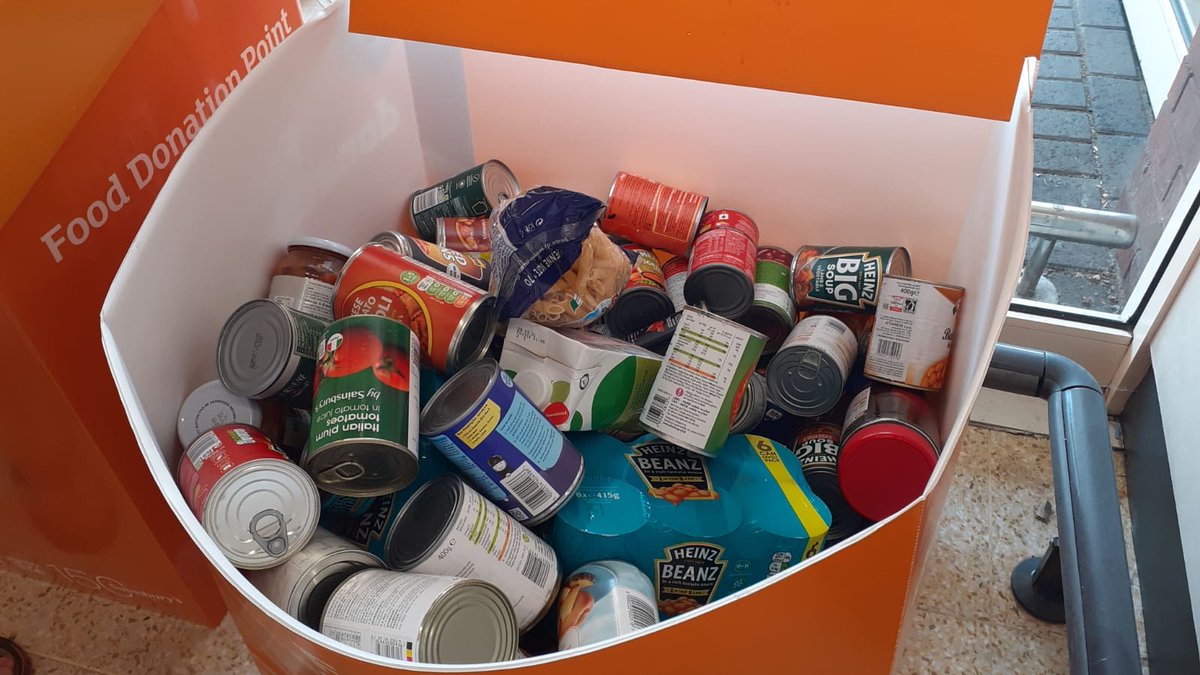 STJFC1's tweet photo. Thank you to staff and customers at Warrington @sainsburys  Church Street store for another large food donation. Your continued support and generosity is greatly appreciated! https://t.co/dkD7jXGS4k