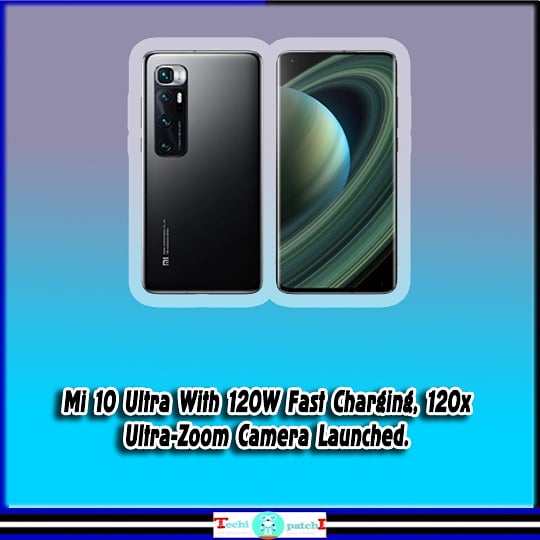 techipatchi's tweet photo. Mi 10 Ultra launched in china, Starting price At CNY 5,299 (approx 57000) for the base 8GB + 128GB Variant.
@XiaomiIndia 
#Mi10Ultra https://t.co/FJtFfQWF4k
