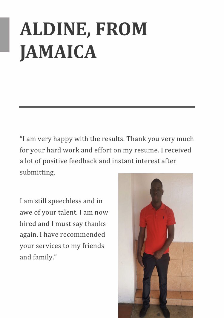 EmpressTashe's tweet photo. #CustomerReview #ProfessionalResumeWriting https://t.co/hYdDhYtKDV