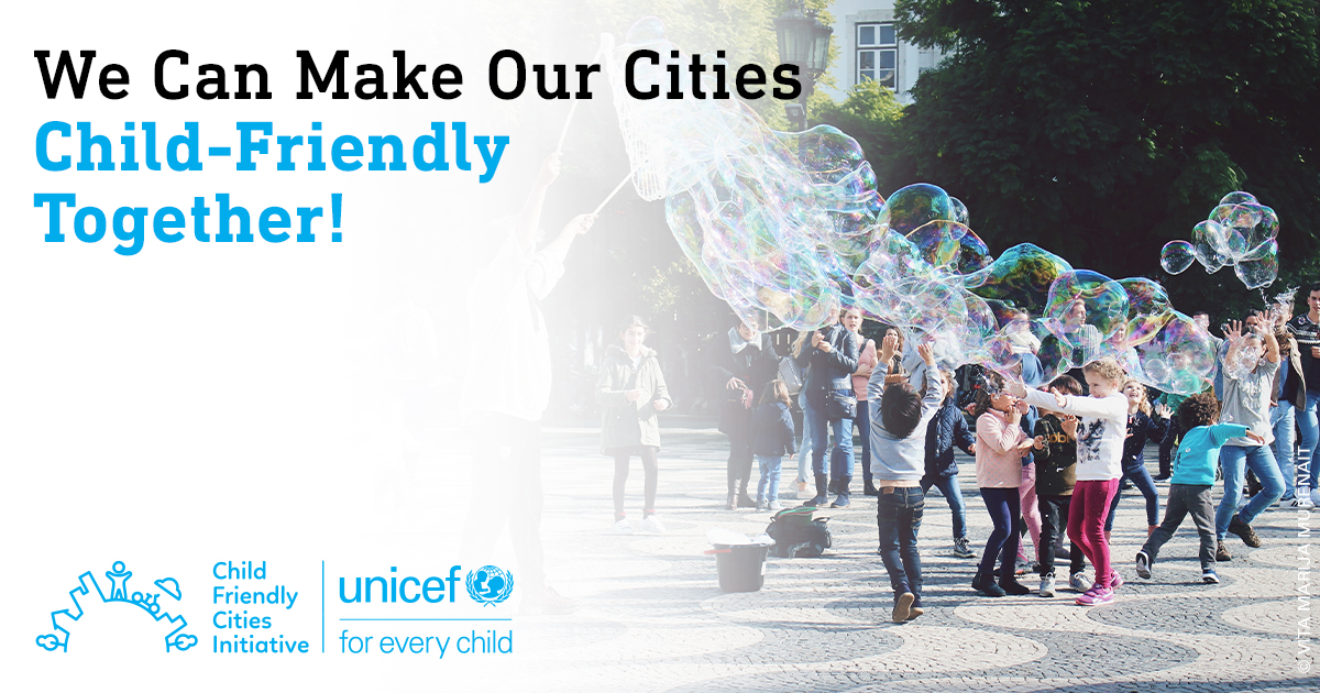 UNICEFUSA's tweet photo. Big news for Int'l #YouthDay: We're proud to announce the launch of the #ChildFriendlyCities Initiative (CFCI), with Houston, TX; San Francisco, CA; Minneapolis, MN and Prince George’s County, MD serving as the first cohort of cities and the first county: https://t.co/op0iX9LO78 https://t.co/zgUYfMELfE
