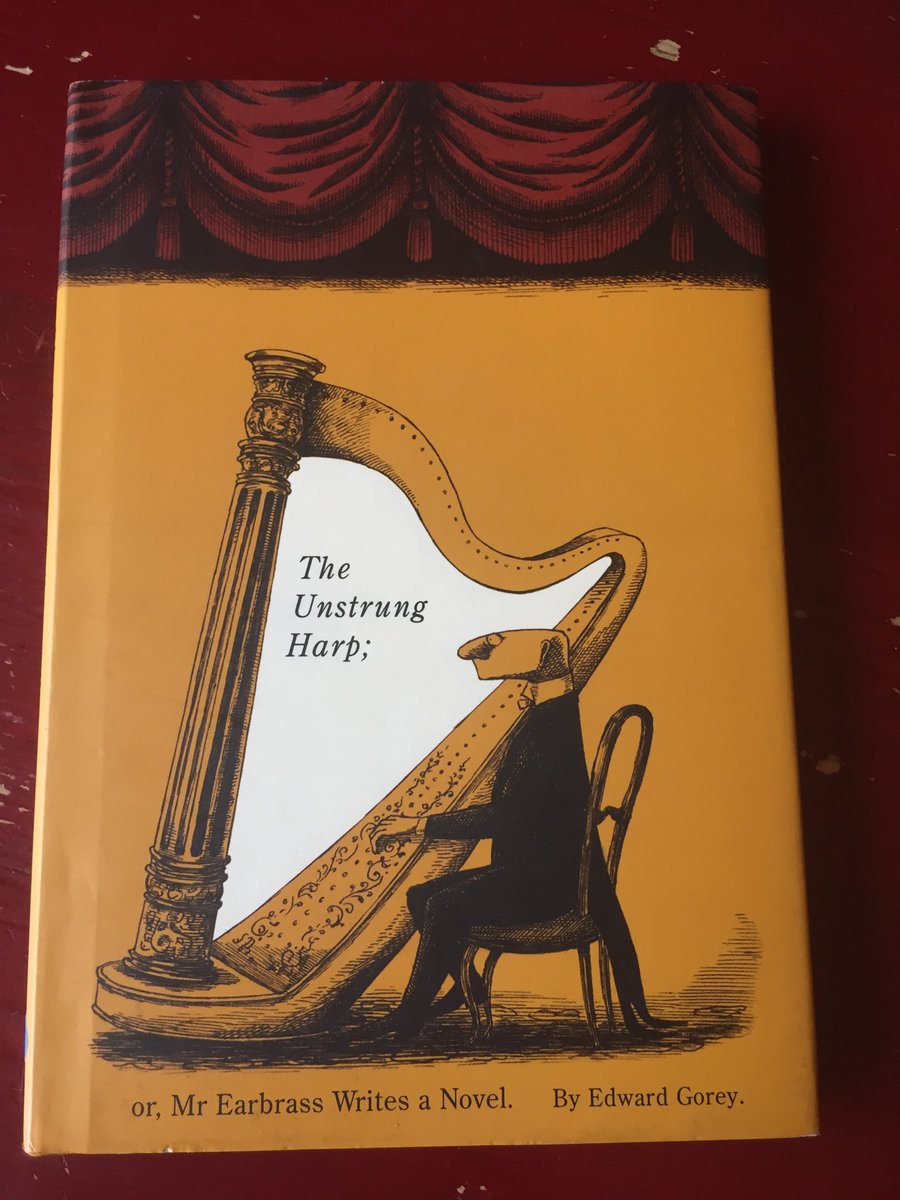 GDBastow's tweet image. Currently reading these joyously macabre little beauties for research purposes. Thanks very much for the recommendation .⁦@TAGartwork⁩ 
#EdwardGorey #TheObjectLesson #TheUnstrungHarp #AmReading #AmWriting 📚❤️🖊
