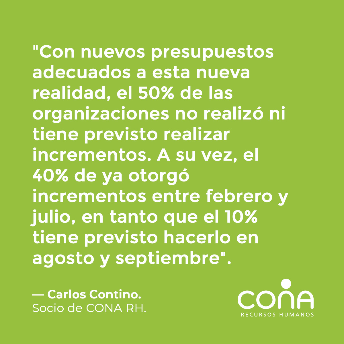 conaconsultores's tweet photo. 🟢 Sueldos 2020: qué aumentos de salarios dan las empresas a empleados en plena pandemia.
Una nota de @iProfesional 👉 https://t.co/regREY1JJ2
#rrhhargentina #covid19 #salarios2020 #salarios #conarh #somoscona #somosresponsables #empleoar #trabajoar #rrhh #empresasencuarentena https://t.co/Fnr2Sl39lD