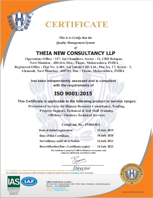 TheiaNew's tweet photo. Team @TheiaNew is happy to announce the clearance of the Surveillance Audit of ISO Certification by LMS.  This reaffirms that we follow and maintain Global Quality Standards across all our Verticals. Indeed a proud moment for Team Theia.  With @Syamway @Sakkirhp @Anantha00711108 https://t.co/UkKdK81dwy