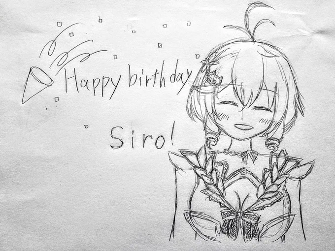 お誕生日おめでとうございます?????
どんどん活躍の場が広がって、いろんなことに挑戦していくシロちゃんをこれからも応援しています。
#SiroArt 