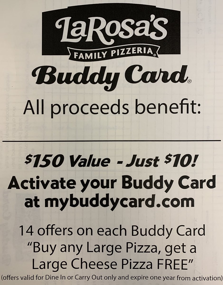 LHSWarriorsXC's tweet photo. Buddy Cards!!!!! The XC team is selling Larosaโs Buddy Cards. Details in the picture. Find a cross country athlete to purchase from. They are only $10 each. Yes you can buy more than 1. #SupportOurProgram https://t.co/8qdSlppcwo