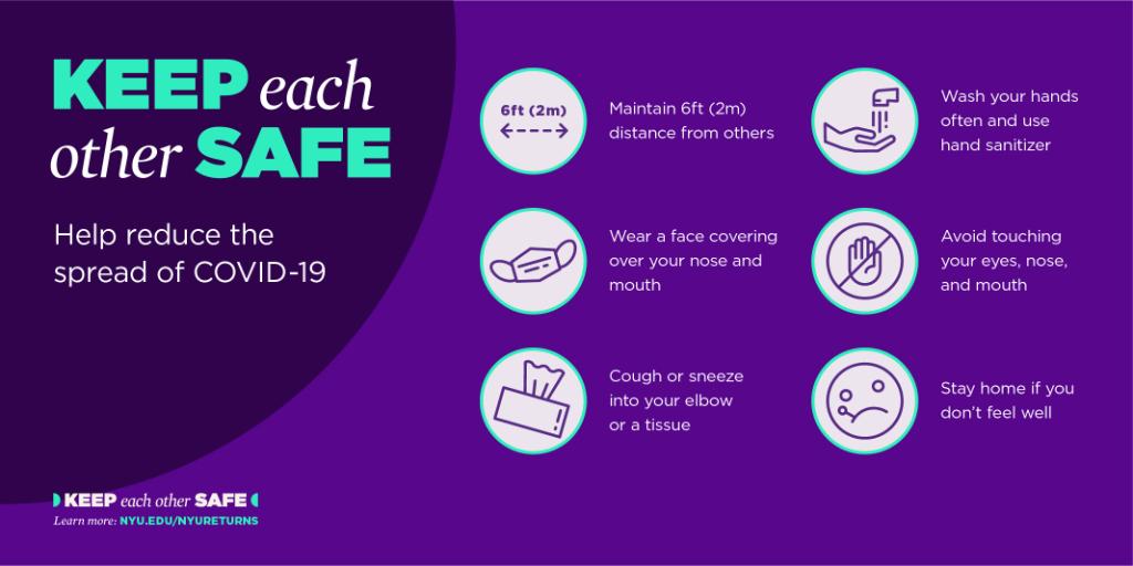 Now more than ever, we're responsible not only for our own health, but for that of one another as well. Here are a few simple daily actions you can take this semester to help keep each other safe—whether you're joining us on campus or from another location spr.ly/6015GieLP