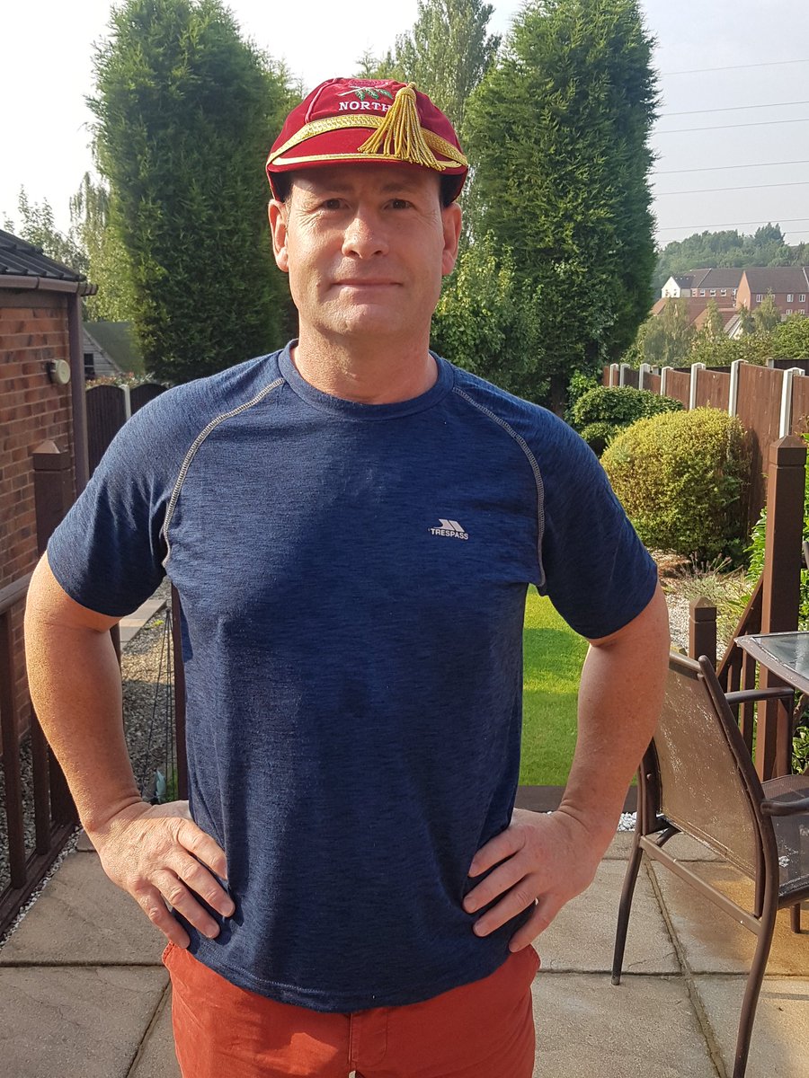 Former Headingley &amp; Bradford Northern half back Neil Summers wearing his North cap