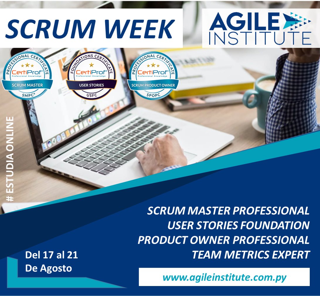 5DiasPy's tweet photo. 𝗘𝗠𝗣𝗥𝗘𝗦𝗔𝗦 |

Adquirí conocimientos y herramientas de un verdadero Scrum Master en @AgileParaguay. 

Consultas💡info@agileinstitute.com.py  | ☎️+595 986762830 

#scrumweek #agilidad https://t.co/3vKv2K4iWH