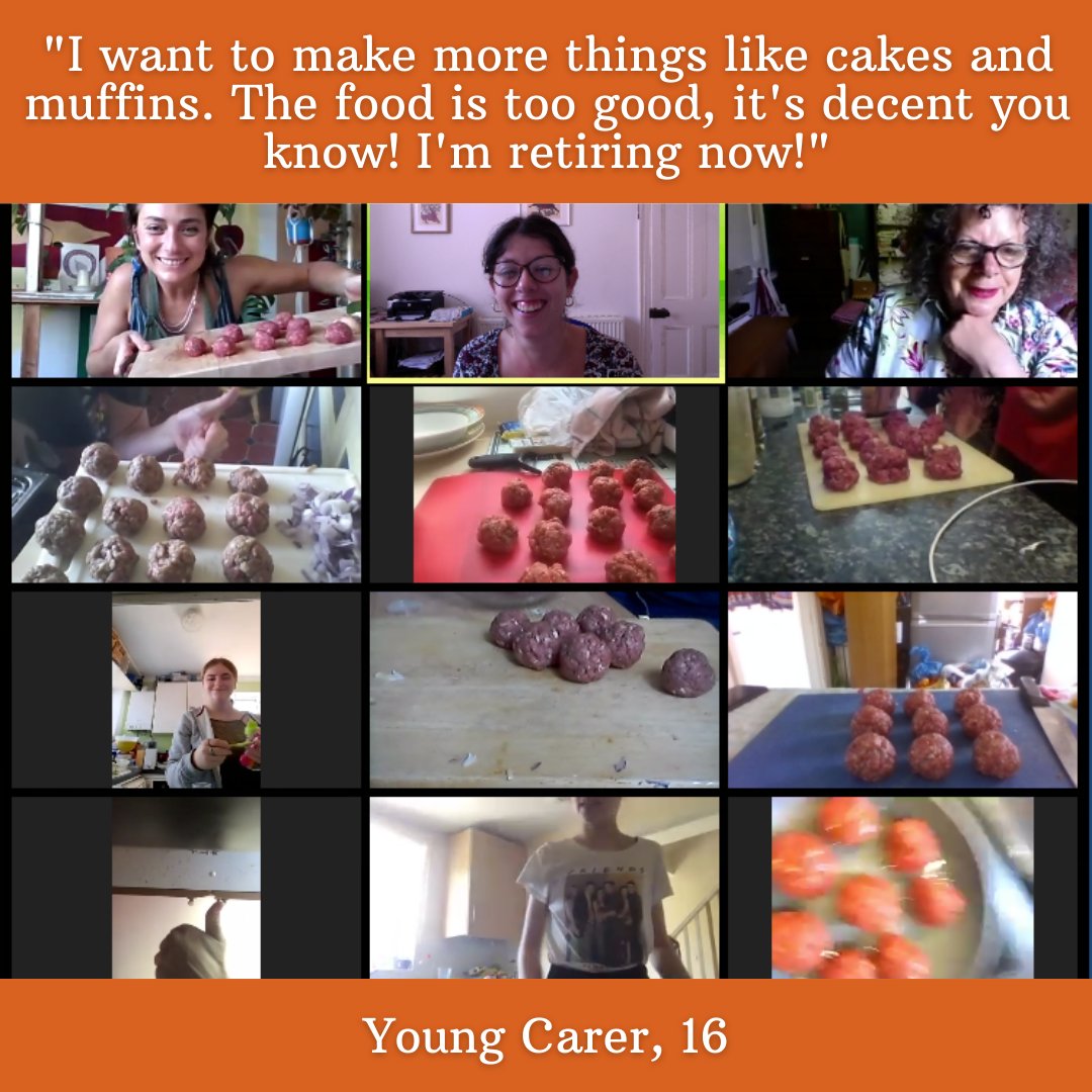 YoungCarersBSG's tweet image. A HUGE thank you to @CoexistFood for running an online cookery class for our #youngcarers aged 13-17 yesterday. 

They all made a very tasty spaghetti and meatballs from scratch.🍝 😍