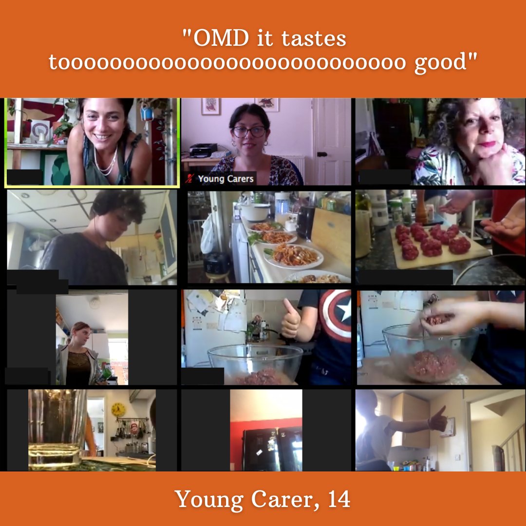 Bristol & South Gloucestershire Young Carers (@youngcarersbsg) on Twitter photo A HUGE thank you to <a href="/CoexistFood/">Coexist Community Kitchen</a> for running an online cookery class for our #youngcarers aged 13-17 yesterday.
They all made a very tasty spaghetti and meatballs from scratch.🍝 😍 A HUGE thank you to <a href="/CoexistFood/">Coexist Community Kitchen</a> for running an online cookery class for our #youngcarers aged 13-17 yesterday.
They all made a very tasty spaghetti and meatballs from scratch.🍝 😍