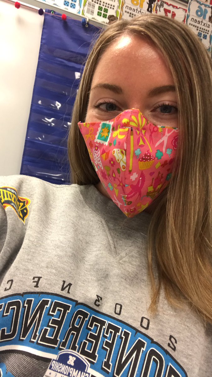 A kind parent donated handmade masks today for teachers and staff to use! 😷💕 Community support of teachers is always appreciated!