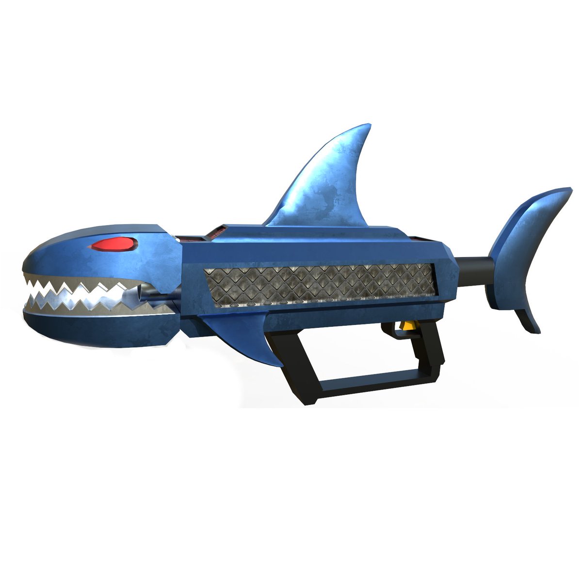 Simon On Twitter Here S A Render Of The Shark Blaster Featured In This Weeks Sharkbite Update The Jaws Open And Close When Fired In Game Https T Co Wha6z4ysht - jaws roblox id code