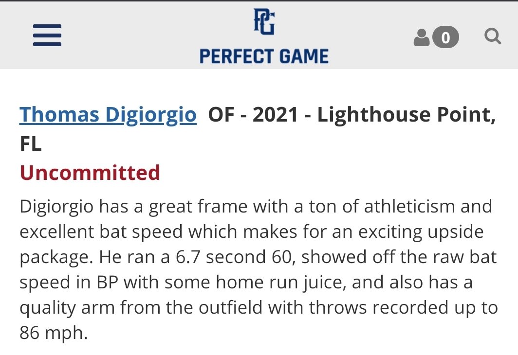TommyD_3rd's tweet photo. Top Prospect List at Perfect Game 2020 Florida Prospect Showcase @FlatgroundBats @Siege_Baseball @Florida_PG #uncommitted

6'4" 200 pounds
Class of 2021 OF
American Heritage Delray
954-624-5936 https://t.co/Qg5LSBL3Hh