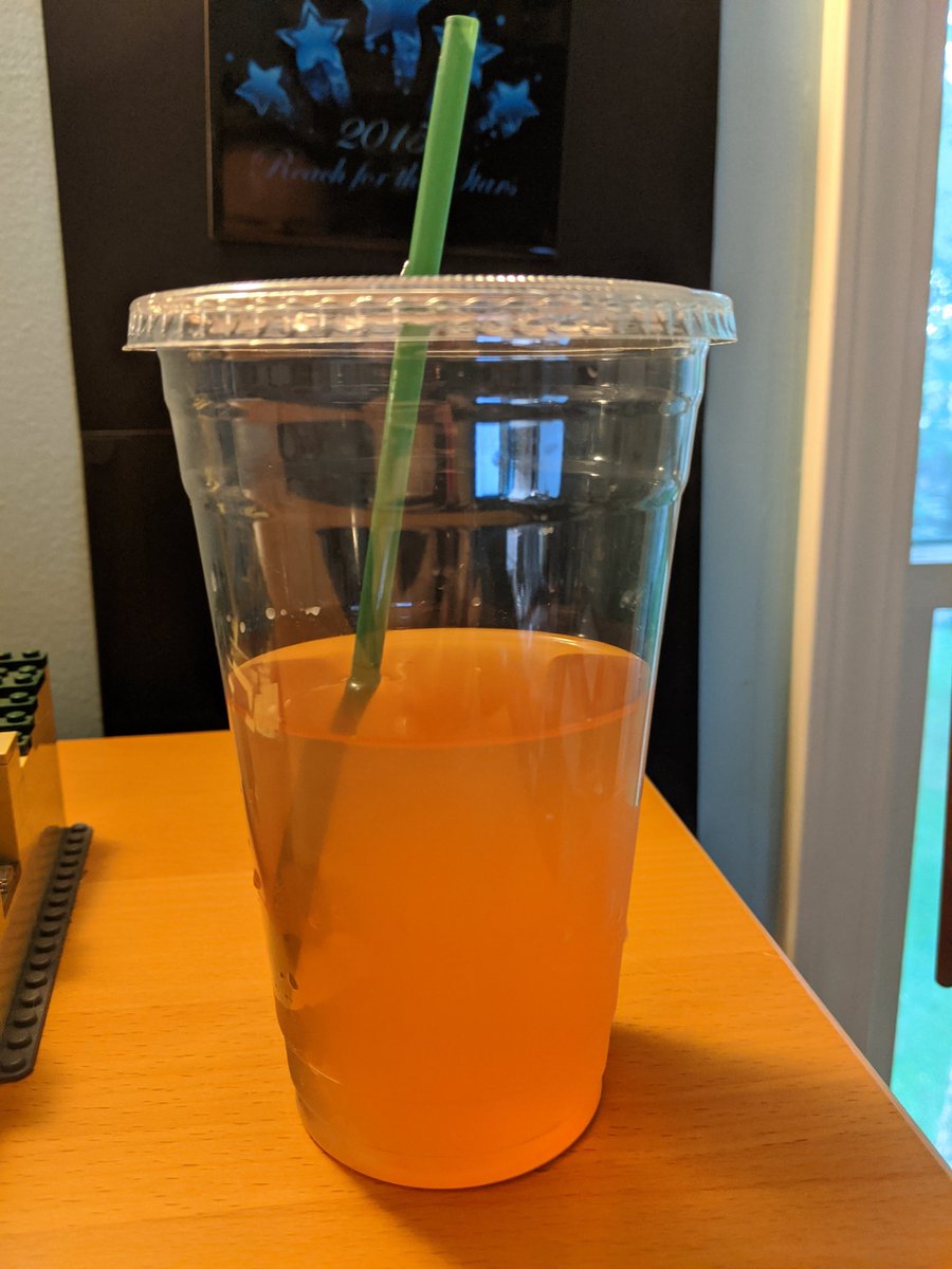 Captain America tea with pomegranate lift off. First try #summershapeupchallenge