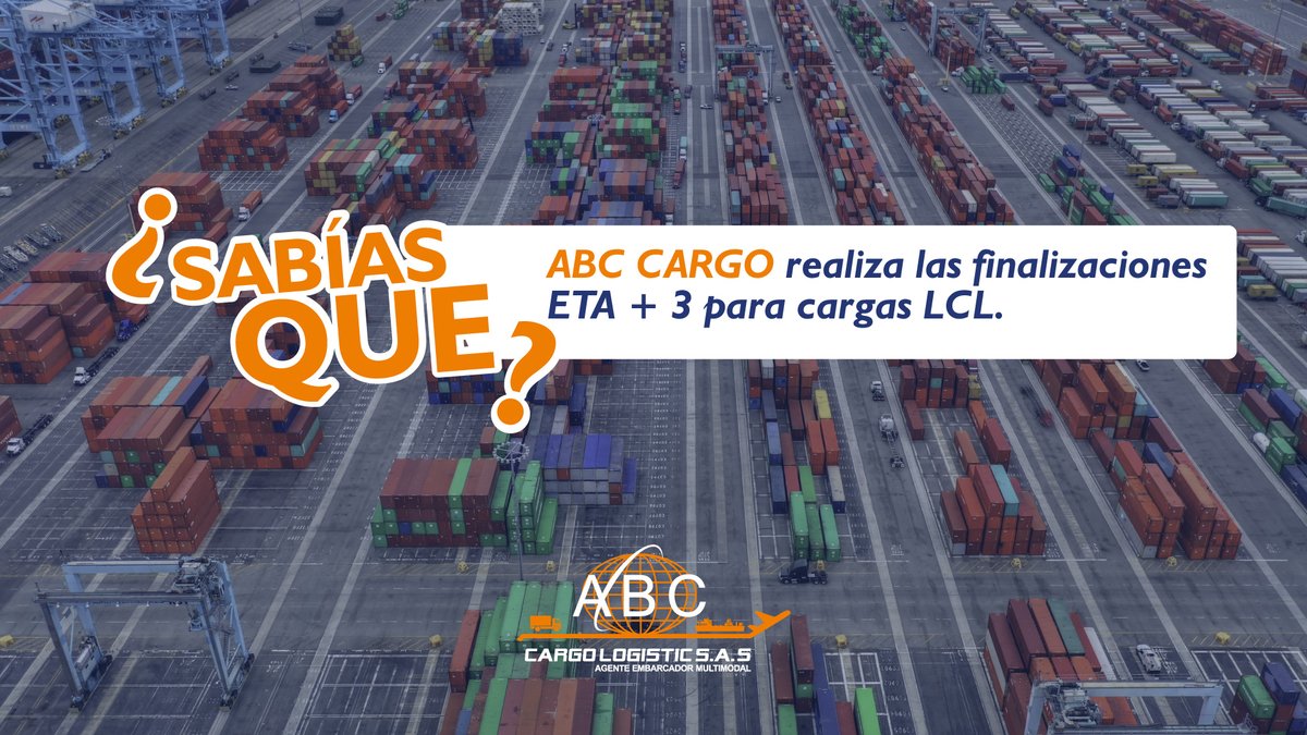 ABC_CargoLog's tweet photo. Con ABC Cargo tienes todo lo que necesitas y estamos aquí para brindarte un servicio de calidad. Confía, nosotros sabemos qué hacer con tu carga.
#Internacional #Logística #Conectando #Carga #Transporte #ABC https://t.co/5k2dvSw4PU