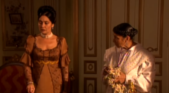 detlnovelas1's tweet photo. #MónicaMiguel en la telenovela #Alborada (2005) donde encarnó a 'Modesta', la ama de llaves cómplice de su patrona 'doña Juana' (@DanielaRomoWeb). Además de interpretar este rol, fue la directora general de esta producción de @carlaestrada https://t.co/OHPLqAJCM2