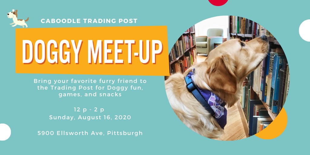 playcaboodle's tweet photo. Having a #ruff day? Bring your favorite furry friend and join us at the Trading Post for a Doggy Meet up. Treats and fun available for your favorite furry friend, and meet up for the doggy parents. #PickorPass #SwipeRight #PlayCaboodle #dogs #doggymeetup #furryfriends https://t.co/dxwzODDDK6