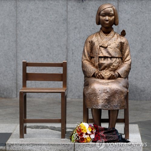 But because story matters, for me, there's a more obvious choice—Statue of a Girl (소녀상), a comfort woman seated like a buddha with her hands on her lap. Hard to think of a more searing story, or one with greater weight in Korean society today.