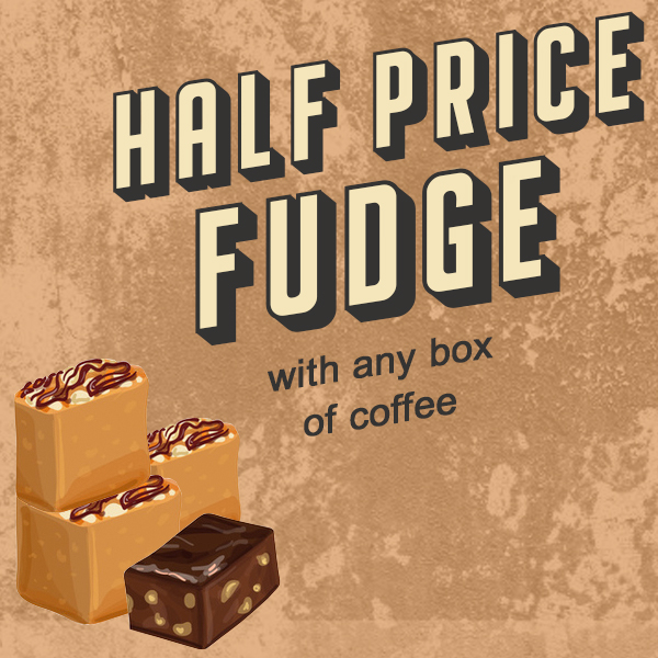 Guess what guys? All of our fudge from our friends “What The Fudge’ is half price!

Choose from melt-in-the-mouth Salted Caramel, or delicious Coffee and Walnut made with our very own Glory of Africa Coffee.

Buy here: tankcoffee.com/coffee-shop/ho…