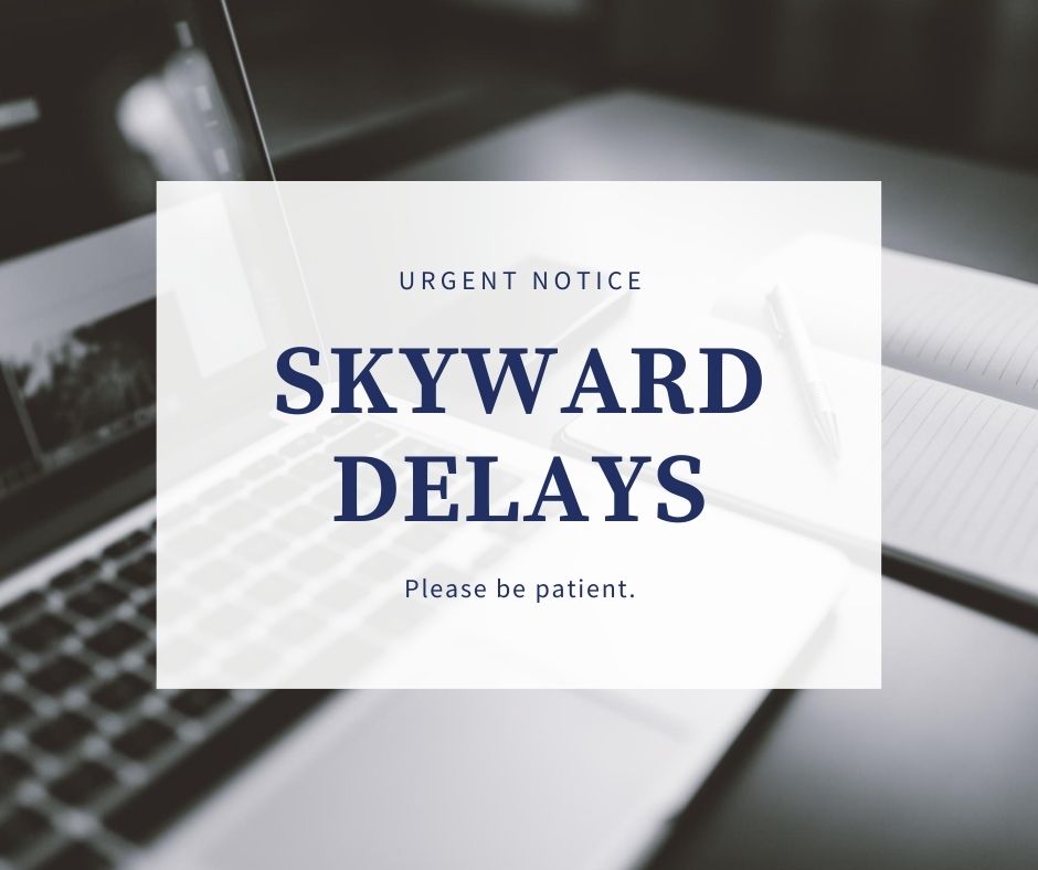 Attention NEISD parents and students: Skyward is experiencing intermittent delays due to the high volume of users attempting to log in. NEISD recommends waiting until Thursday, August 13, to log into Skyward if possible, as the issue is expected to be resolved by then.