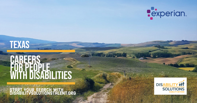 Our employer partner, <a href="/Experian_US/">Experian</a>, has job opportunities in the Greater Dallas and Austin area! Visit the <a href="/DSRecruitsPWD/">Disability Solutions Career Center</a> by clicking here bit.ly/2u8DVbr