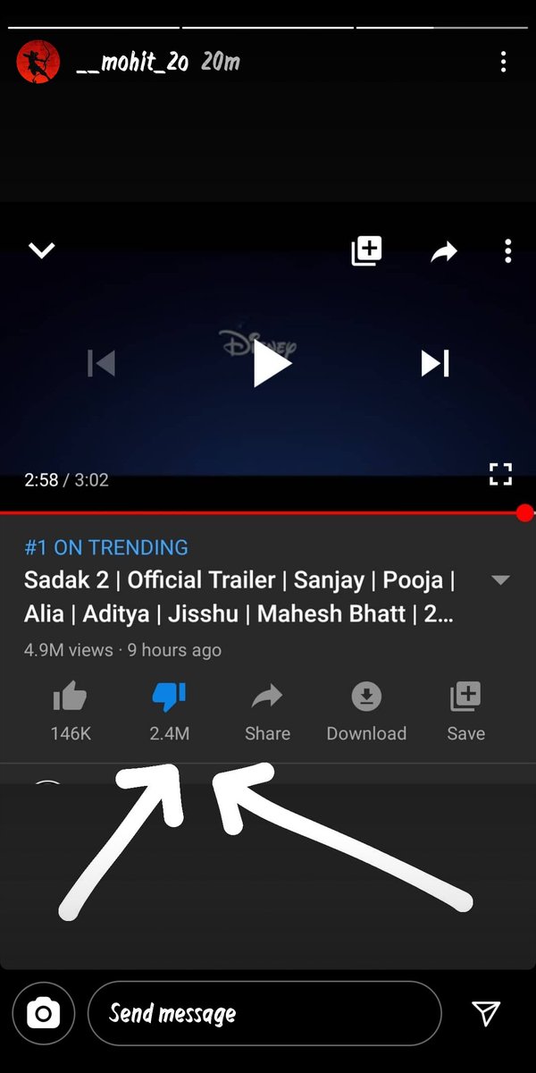 jain_khicha's tweet photo. Guys let’s boycott this movie. Let’s boycott bollywood than these people will be on sadak one day. #ArrestRhea https://t.co/fTrTLxiKxb https://t.co/k7tUDde4FK