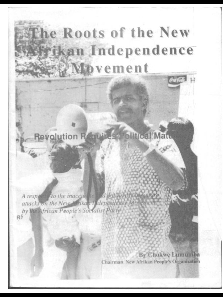 RBCNational's tweet image. "Revolution Requires Political Maturity" (Chokwe Lumumba) - this is the subtitle of his 1990's pamphlet, 'The Roots of the New Afrikan Independence Movement' - it is a truth that We would do well to remember in general, in these trying times...