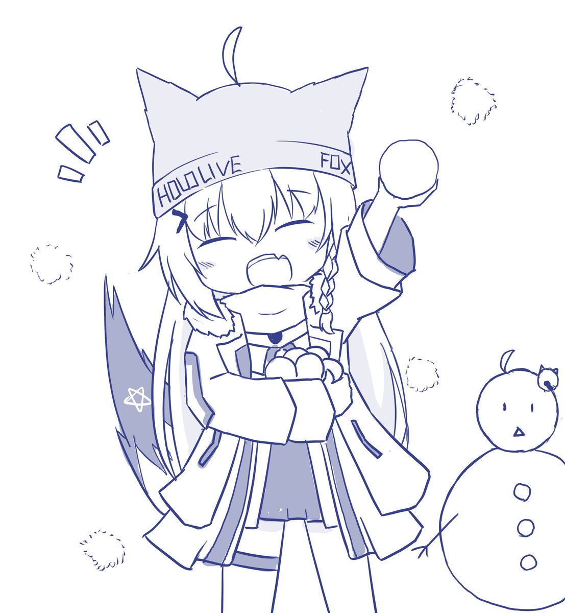 お題「雪ではしゃぐ白上」
デフォルメ難しすぎる・・・
#白上ワンドロ812 