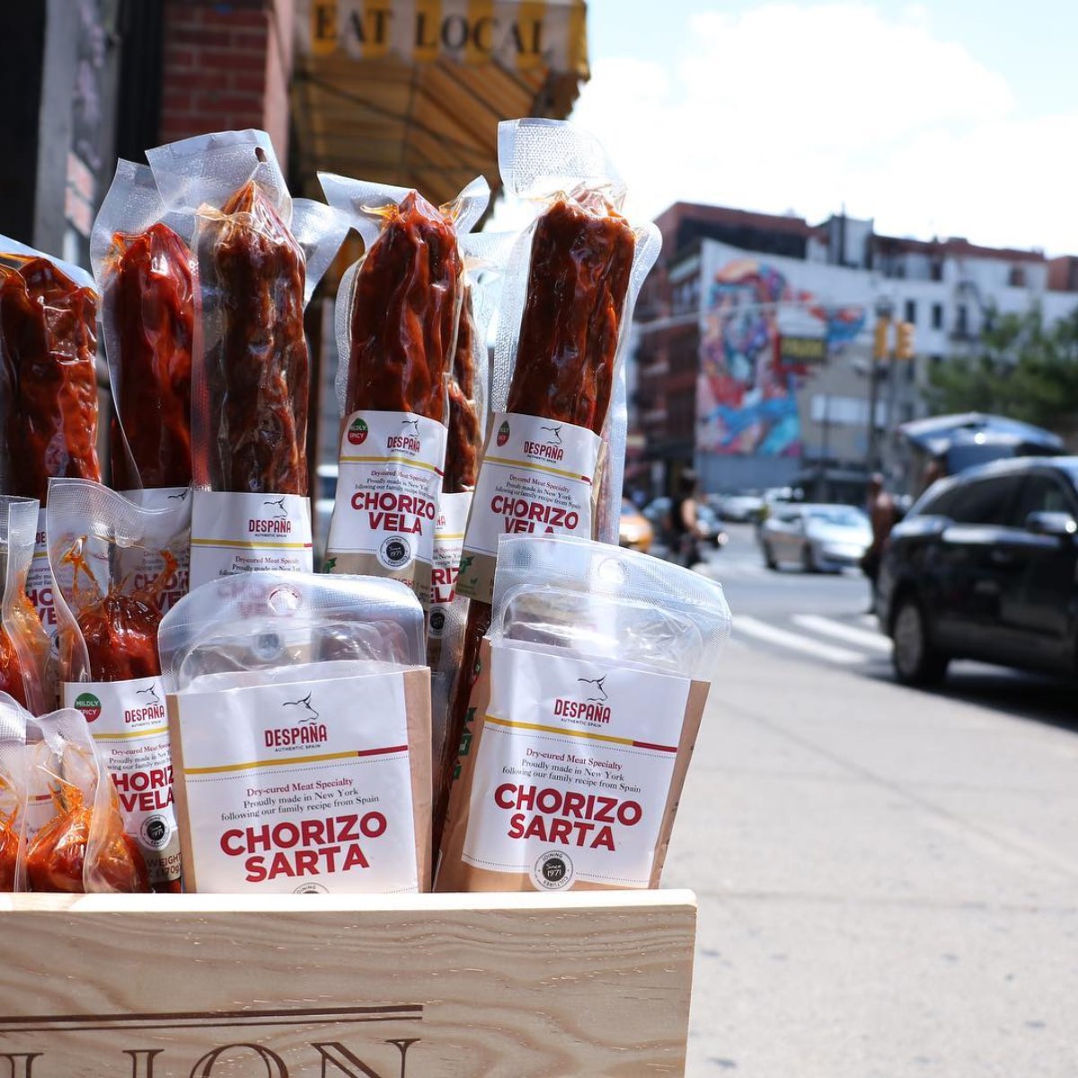Stop by and pick up some dry, cured chorizos: Chorizo Sarta and Chorizo Vela. Your charcuterie board will thank you later!
