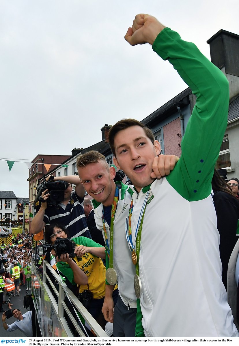 The homecoming in Skibbereen a few weeks later was incredible to be part of. Well over 10,000 people crammed into the town, the two lads like rock stars on top of a double-decker bus. They put Skibb, the rowing club and Irish rowing on the map.