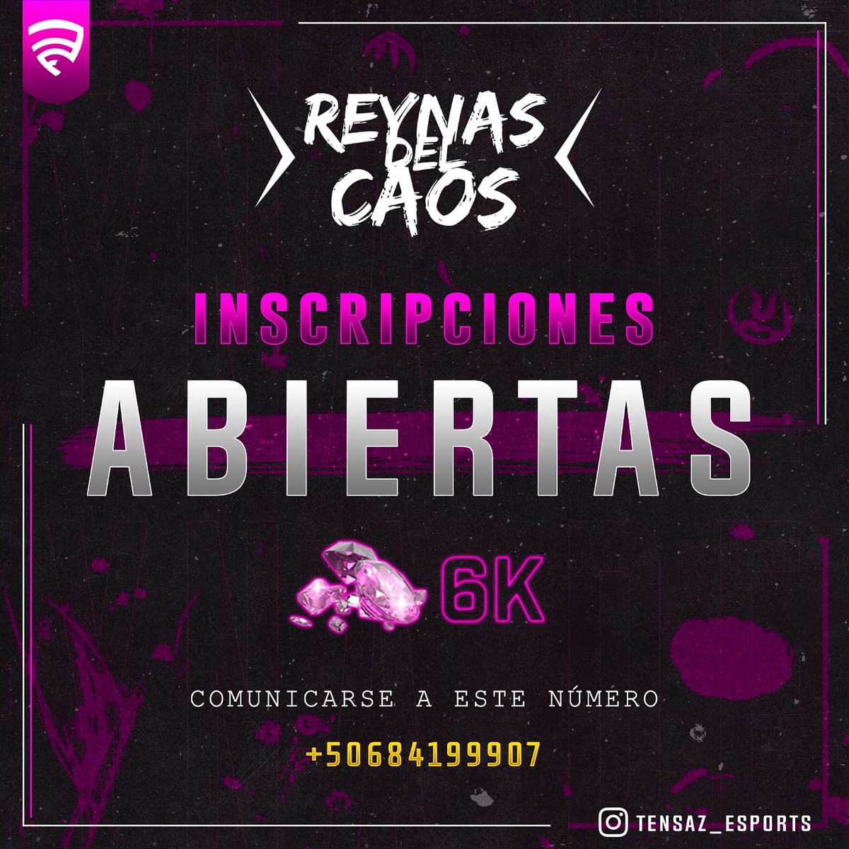 TensaZ_eSports's tweet photo. #FREEFIRE ¡REGRESA!
Reynas del caos regresa de nuevo con más fuerza vení y no te quedes sin participar tus chicas hoy los ninjas anunciamos las inscripciones de este gran torneo que vuelve a resurgir.
#GoTensaGirls #FeelTheSword https://t.co/HeXSs3K3Hm