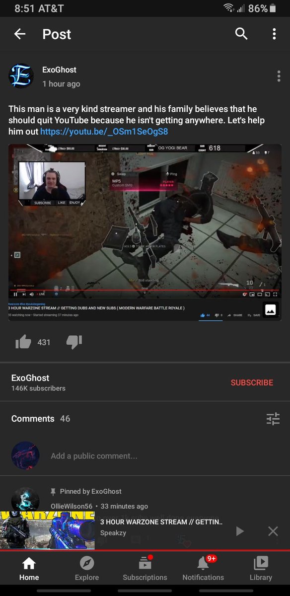 bustthem52's tweet photo. @MrBeastYT Try to make this person's day. ExoGhost shared about him and hes so happy right now. https://t.co/uh9evdbAuD
