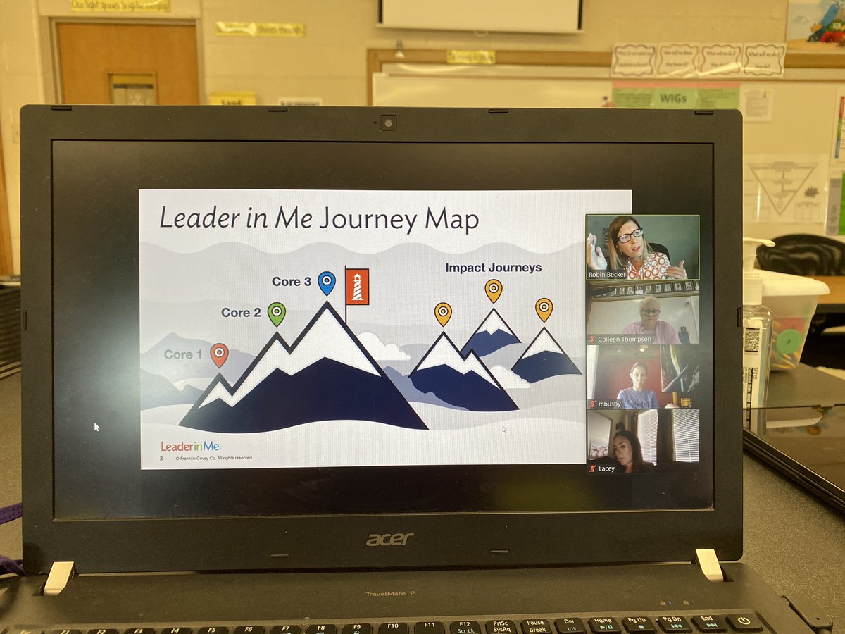 MoundMustangs's tweet photo. Mound teachers continuing their Leader in Me Journey through Zoom today with our wonderful coach Robin Becker. @TheLeaderinMe https://t.co/kRH81ajGtR