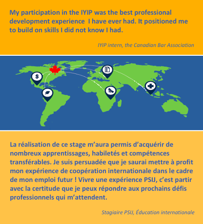 CaroLeclerc1's tweet photo. 2/2 En 2019, 400+ jeunes du 🇨🇦, y compris des Autochtones, ont participé à des stages #PSIJ et #SIJA dans des pays en développement. En cette #Journéeinternationaledelajeunesse, célébrons les jeunes engagés à promouvoir la #CitoyennetéMondiale!

Plus ici: https://t.co/XYogktk1m4 https://t.co/IDlqENbpiW