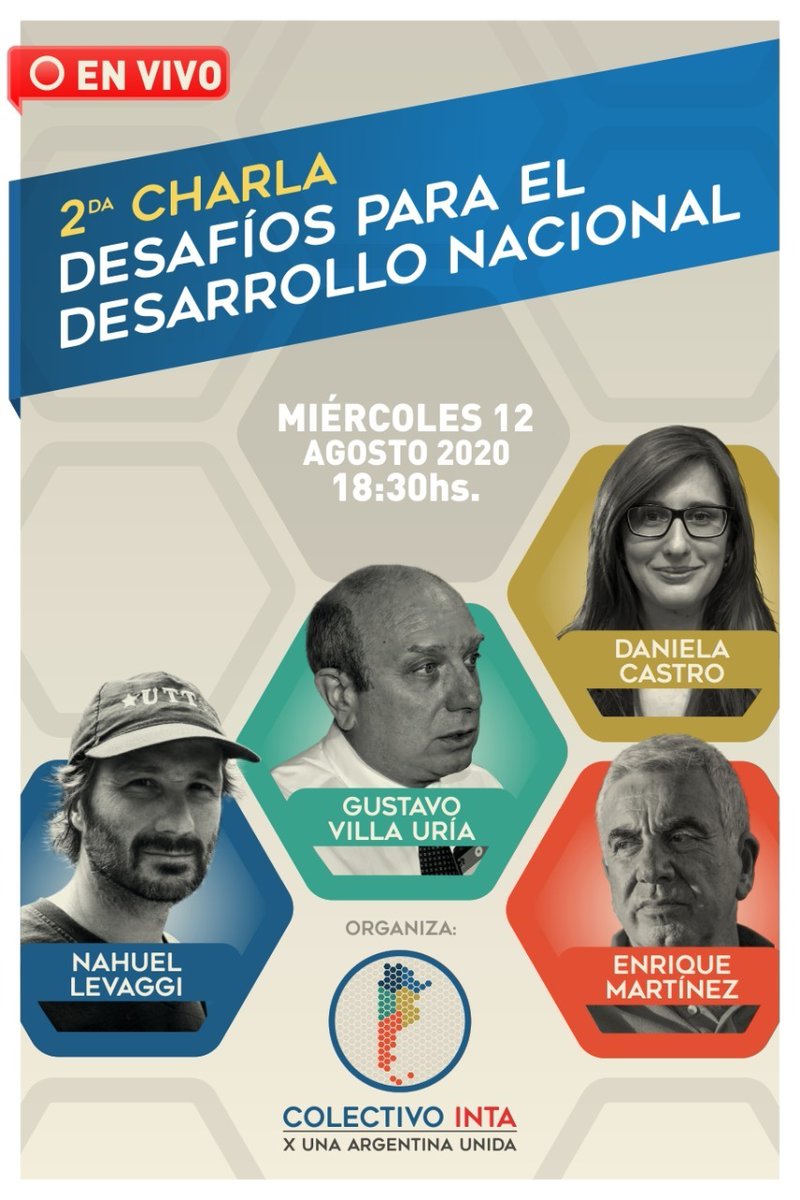IPPccolectiva's tweet photo. Los invitamos al segundo encuentro de un ciclo de charlas organizado participativamente desde todo el país por el Colectivo INTA por una Argentina Unida el Miércoles 12 a las 18,30 horas.
https://t.co/6yQhtt43ix
Contraseña: 655948 https://t.co/VNNutwCXyh