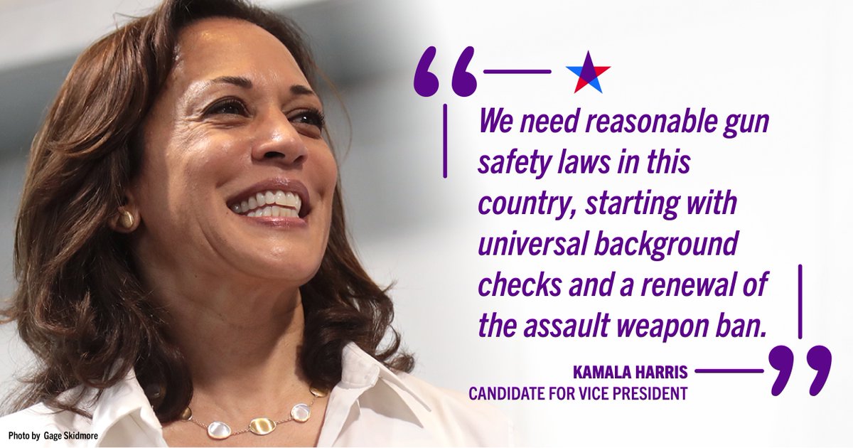 Woman of color VP who supports #GunViolencePrevention?

Sign us up! 🙋🏾‍♀️🙋🏾‍♀️

We are BEYOND ready to vote for <a href="/KamalaHarris/">Kamala Harris</a>— a long-time gun safety champion. This election day, we're voting OUT violence and voting IN common sense. 
#KamalaHarrisVP
