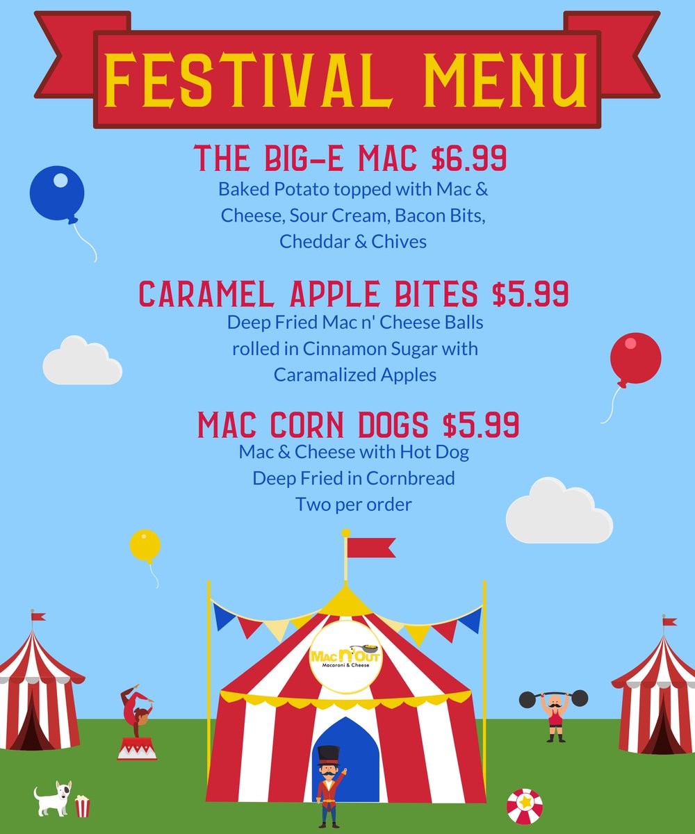 MacNOutCT's tweet photo. Mac n' Out has new August Specials! π
The last month of summer just got better. What's the first one you're going to try?
#MacNOut https://t.co/R1KO80iZf1