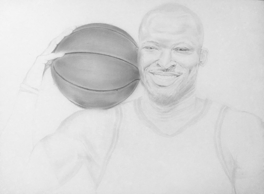 Up next, we have this entry by  @Abdul_Sanee12 It is a drawing of  #BBEric as a basketballerWhat say you? Look below to vote #BETWAYFYI  #BBNaija
