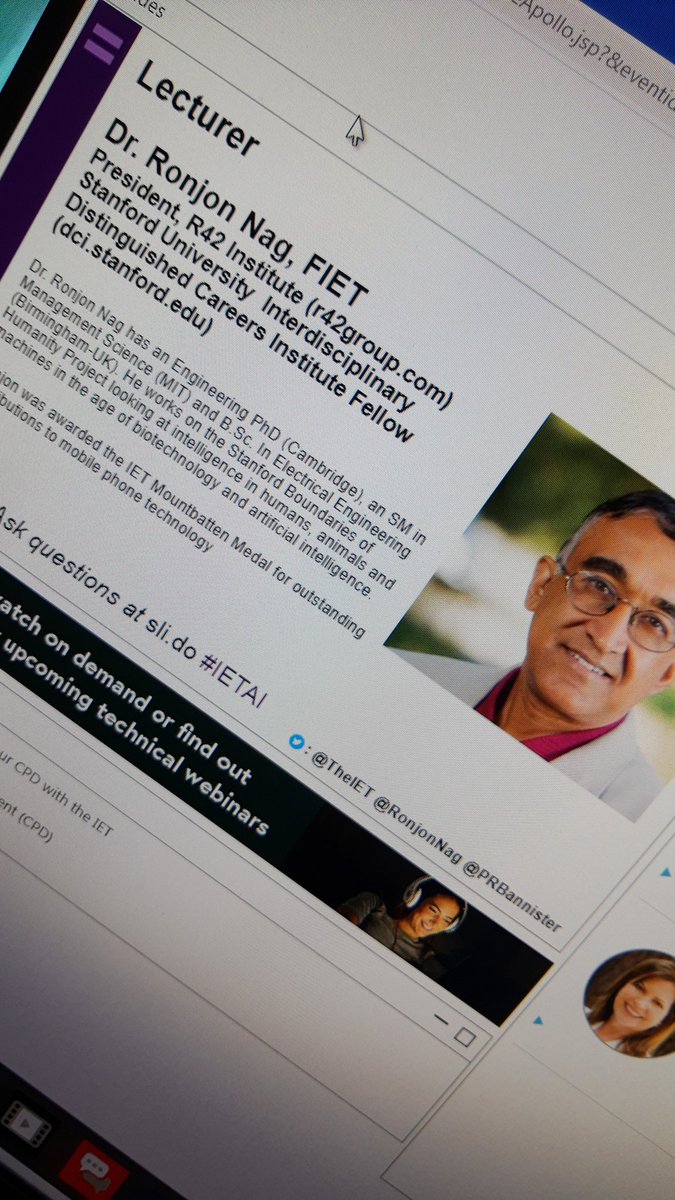 Live with @PRBannister and <a href="/RonjonNag/">Ronjon  Nag</a> #ai #healthcare #free #Webinars