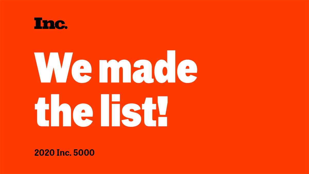 PBG_tech's tweet photo. Congratulations to the PBG team! We're excited to announce that we made the 2020 @inc5000 list of the fastest-growing private companies in America! Explore the full list on @Inc : https://t.co/dFzOQnTb2B 
#pbgconsulting #Inc5000 https://t.co/qw1wkK5LJm