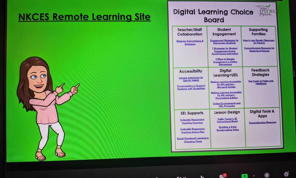 DianeBHatfield's tweet photo. Shout out to @MistiACarr for taking the lead on @NKCESKids1st Digital Learning Design Team regional network! #DigitalLearningExperiences #ConnectGrowServe #BetterTogether @NKCESKids1st https://t.co/9bmQHzXgaa