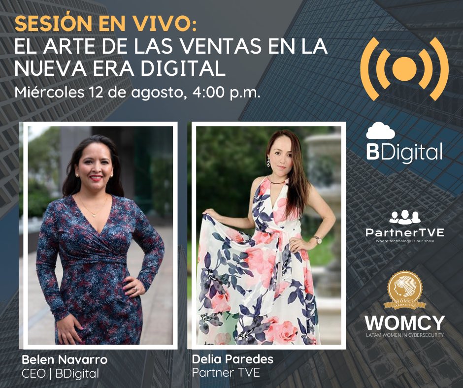 BelenNavarroP's tweet photo. 👋 Evento SIN COSTO click aquí: 👉  https://t.co/vazFYiWC7y  👈
.
🚨 Nos vemos HOY a las 4:00 p.m.
.
🙋🏻‍♀️ “El arte de las ventas en la Nueva Era Digital”
.
#Sales #salestips #marketing #marketingdigital #marketingstrategy #marketingconsultant #marketingestrategico #marketingideas https://t.co/xnF9Khh6cv