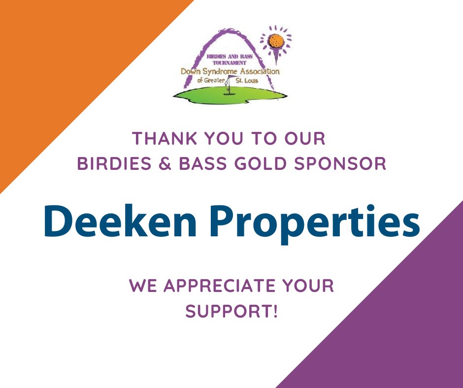 BIG THANKS to our Birdies and Bass Golf Tournament GOLD SPONSOR, Mr. Gary Deeken with Deeken Properties.  We couldn't do it without you!