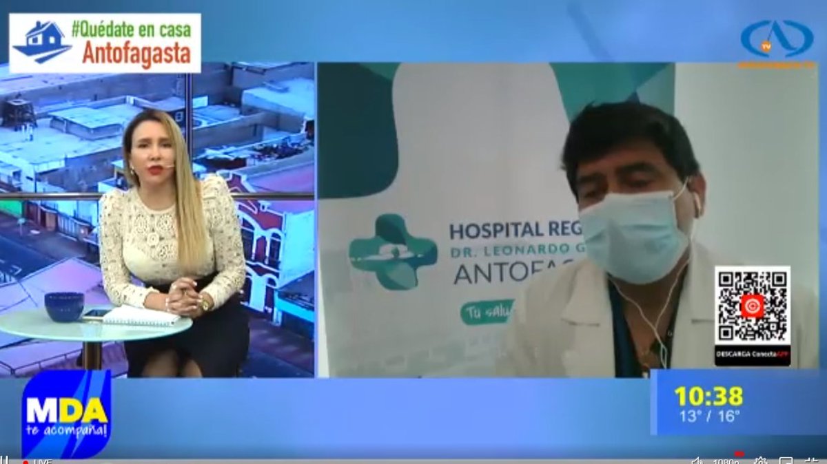 Hospital Regional de Antofagasta (@hospitalantof) on Twitter photo #12Agosto En vivo en el <a href="/mda_matinal/">El Matinal De Antofagasta</a> por <a href="/AntofagastaTV/">Antofagasta TV</a> entrevista con el Dr. Pedro Usedo, Jefe de Infectología del #HospitalRegionalDeAntofagasta sobre las secuelas que deja el covid-19 en pacientes recuperados. ¡Sintoniza y comenta!
#CuidémonosEntreTodos #QuédateEnCasa #12Agosto En vivo en el <a href="/mda_matinal/">El Matinal De Antofagasta</a> por <a href="/AntofagastaTV/">Antofagasta TV</a> entrevista con el Dr. Pedro Usedo, Jefe de Infectología del #HospitalRegionalDeAntofagasta sobre las secuelas que deja el covid-19 en pacientes recuperados. ¡Sintoniza y comenta!
#CuidémonosEntreTodos #QuédateEnCasa