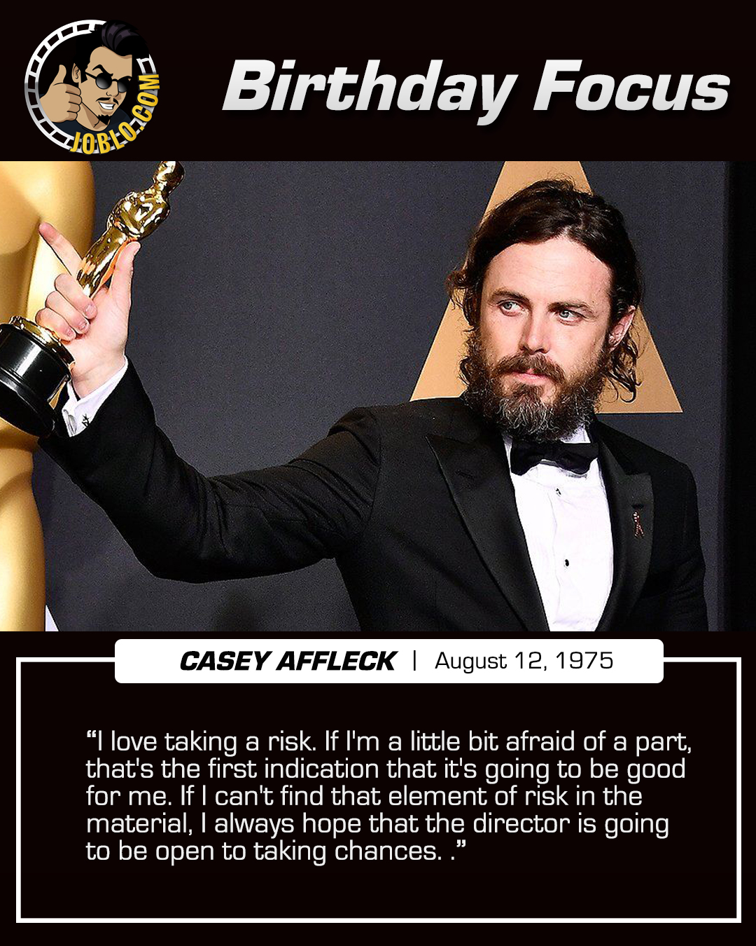 Happy 45th birthday, Casey Affleck! 