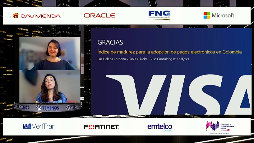 #AEstaHora Tania Oliveira <a href="/4utania/">Tania Oliveira</a>, Vice President, Consulting &amp; Analytics, VISA y Luz Helena Cardona, Sr. Director, Consulting &amp; Analytics, VISA nos cuentan cuál es el índice de madurez para la adopción de pagos electrónicos en Colombia <a href="/VisaColombia/">Visa Colombia</a> #AsobancariaDigitalMeetingOn