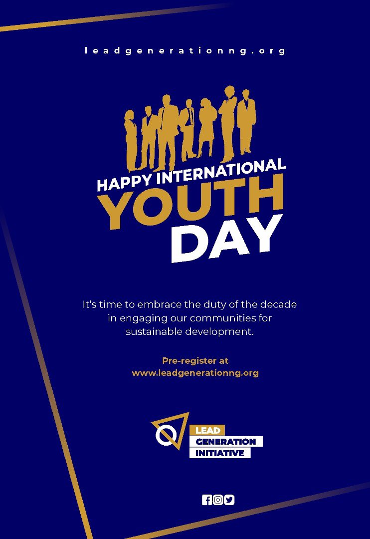 leadgennig's tweet photo. Youth Engagement for Global Action! Let’s start now. Happy #InternationalYouthDay2020 https://t.co/5jEWhLh4sb