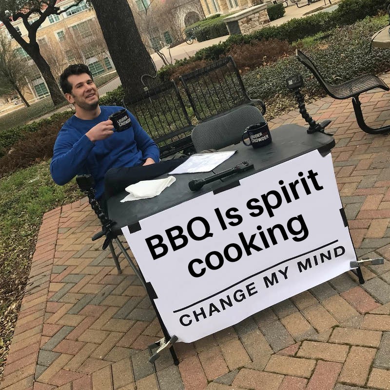 JasonFamilyMan1's tweet photo. @agvBruceAdams LOOKS LIKE A BBQ 🤷🏻‍♂️
NO DIFFERENCE.....
THEY KNOW THERE'S NO DIFFERENCE BETWEEN SPIRIT COOKING AND BARBECUE WE JUST PRETEND LIKE THERE'S NO DIFFERENCE https://t.co/MgmdnY4gpo