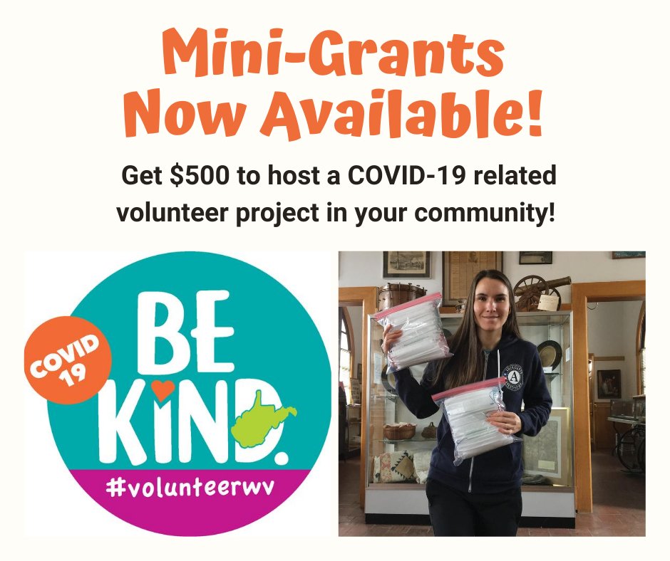 😁❤️ Mini-Grants are now available to host a #COVID19 related service project in your community! 🌟 Learn all about it here: conta.cc/2ClJLuv